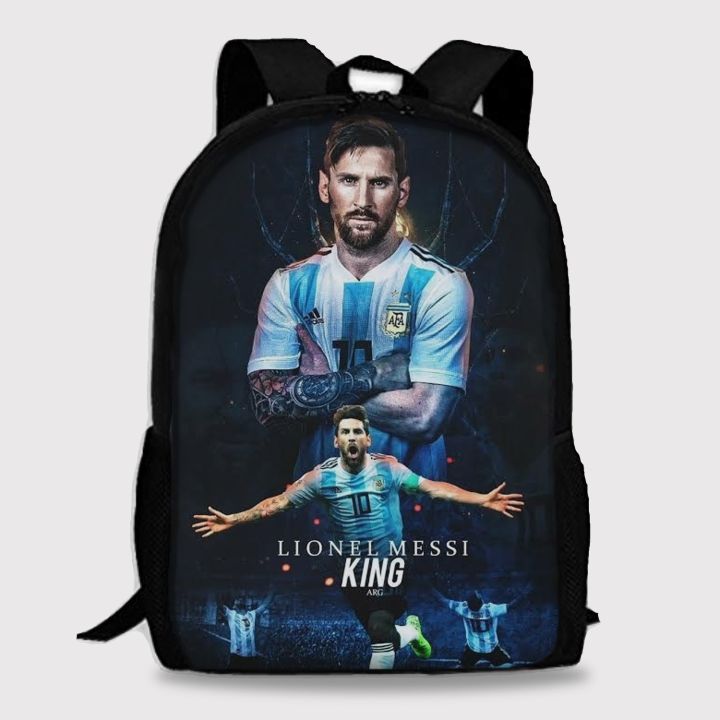 Lionel King Backpack For Football Fans Leo Messi 10 Bag at CustomizeGiftsPK