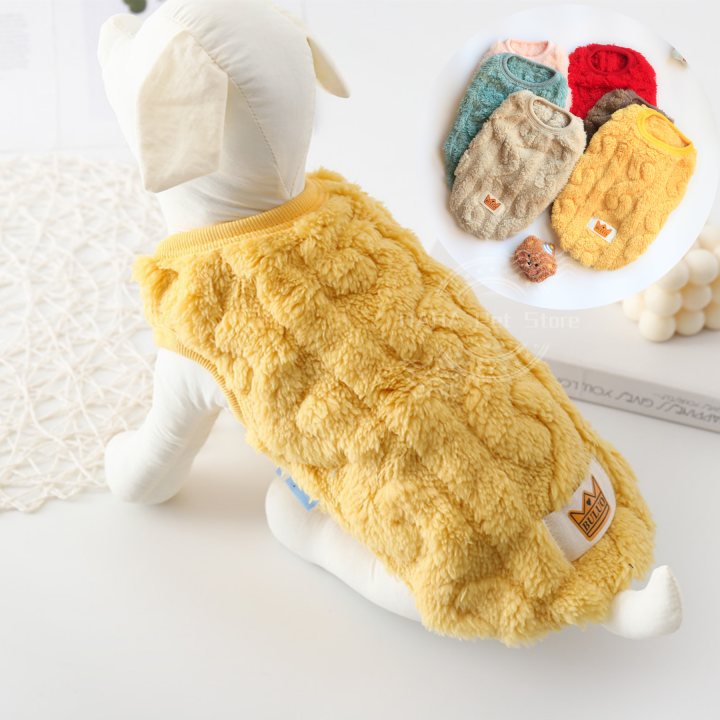 Autumn Winter Cat Clothes Soft Cozy Warm Fleece Costume Puppy Kitten Jacket Coat Pet Sweater For Small Dogs Clothing