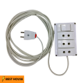 Extension Lead Board with 2-pin plug Flexible Extension with 3 Sockets Extension Lead Board For Multipurpose. 