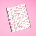 Mayfair Moments - Pink Bows Notebook | A5 , A4 Sizes 200 pages | Girls Notebook | Cute Notebook | Girls Diary. 