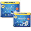 Butterfly Pads ULTRA BIG SAVER new& Improved Butterfly LONG 16 PADS ultra thin XXL. 