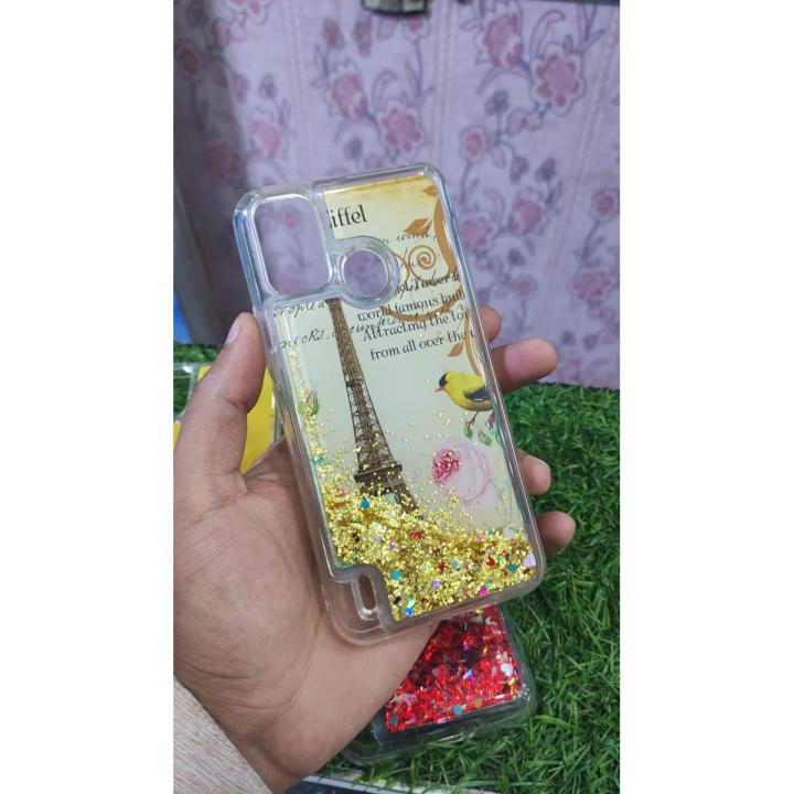 Itel A48 Back Cover Water Glitter Cover_Print glitter cover_star cover Itel A48 girls back cover