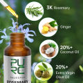 PURC Rosemary Oil Hair Growth Products for Man Women Ginger Anti Hair Loss Fast Regrowth Thicken Oils Scalp Treatment Hair Care BruberryBeD. 