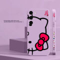 Hello K-Kitty Cat Line Art Phone Case For Samsung S23 S22 S21 S20 FE S11 S11E S10 S10E S9 S8 S30 Ultra Plus 4G 5G Case Fundas. 