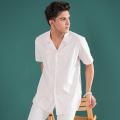 FITTED Off White Safari Shirt. 