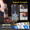 Industrial Heat Resistance Cold Weld Metal Repair Paste A&B Adhesive Gel. 