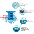Tub Shroom Hair Catcher Strainer Protector for Tub Drains. 