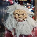 Old Man Human Face Mask With long hair and beard. made by Rubber.. 