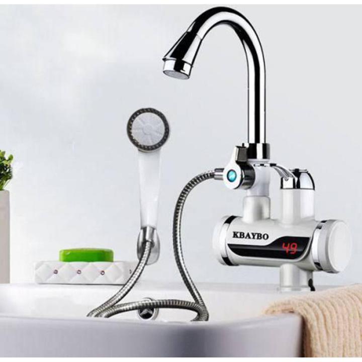 Faucet hot water tap with shower instant heating electric water heater