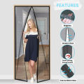100% High Quality Deluxe Hands Free Magnetic Screen Door, Mesh Curtain Keeps Bugs Out Magic Mesh in pakistan. 