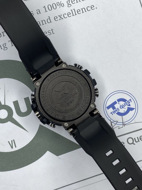 X-Gear%203897%20Dual%20Time%20Fashion%20Sports%20Watch%20Stainless%20Steel%20Multifunctional%20Dial%20Water%20Resistant%20Watch%20for%20Men%20Rubber%20Straps%20Sports%20Watch%20-%20Image%208