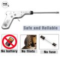 Spark Gas Lighter – Electronic Fire Pulse Ignitor for Kitchen Stove (No Battery, No Refill) – Manual Gun-Shaped Stainless Steel Spark Gas Lighter. 