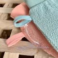 Pack of 2 Super Deals Bath Scrubber, Body Exfoliating gloves and Dead Skin Remover Exfoliating gloves. Great for Spray Tan Removal or Keratosis Pilaris, Made of 100% Viscose Fiber. 