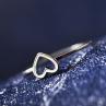 Women Simple Hollowed-out Heart Ring Valentine Propose Circlet Jewelry Gift. 