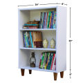 3 Tier Book Shelf Book  Rack | Multipurpose bookshelf Design Available With or Without Sheesham Wood Legs | Book Shelf by WK Furniture. 