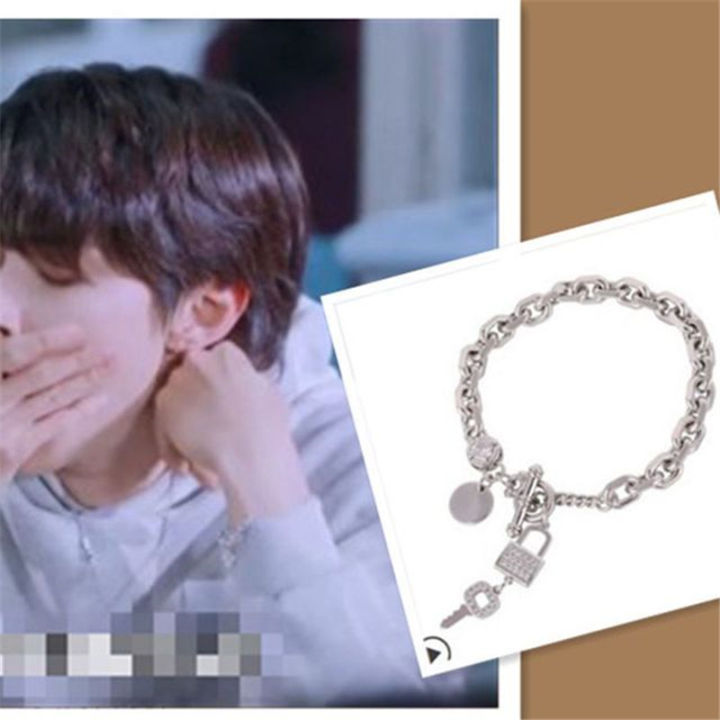Korean Drama for men boy True Beauty Same Bracelet 차은우 여신강림 Fashion new design key elegant high quality jewelry