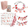 Children Charm Bracelet Making Kit Supplies Bead Creative Diy Bracelet Handmade Crystal Jewelry Kid Bracelet Gift Box Set. 