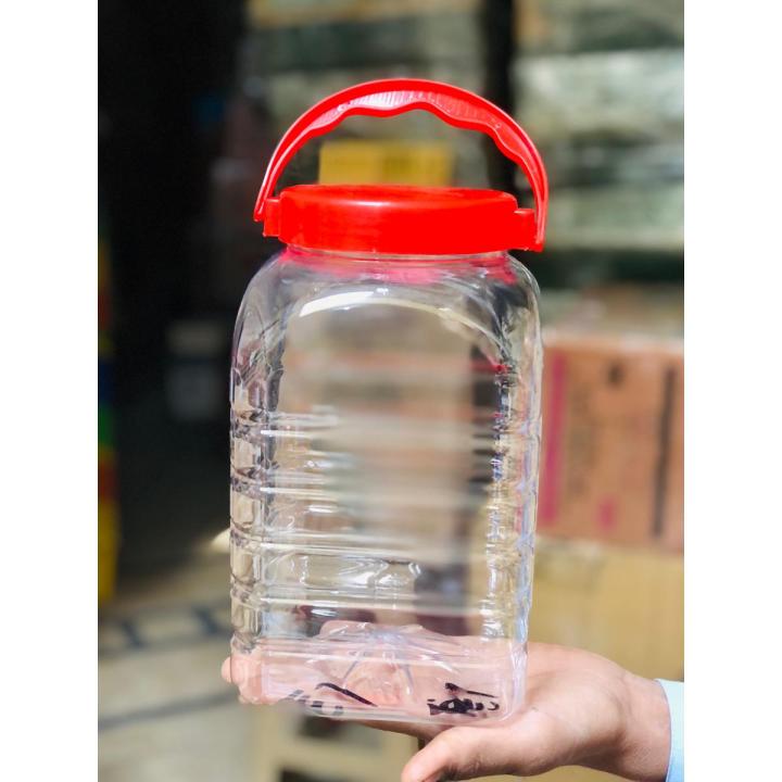 Jars - Plastic Storage Jar with Handle - High Quality Jar - Jars for Kitchen - Nimco Jar - Chips Storage Jar FOR DAAL ACHAR SALT SUGAR CANDIES Rice Tea Different Sizes 2.5Kg 5Kg 10Kg