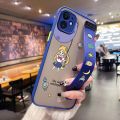 dienya for OPPO Reno 4 4G Case With Wristband Thin Frosted Transparent Hard Full Cover Camera Silicone Softcase Fashion Cute Sailor Moon Pattern Casing Shockproof Protection Cases. 