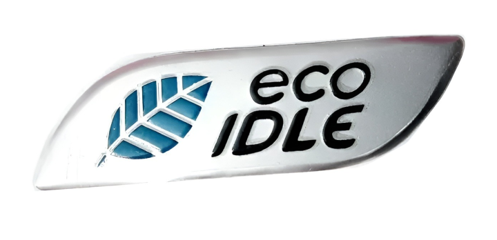 Daihatsu Mira "Eco Idle" Rear Trunk Emblem | Plastic Chrome Monogram / Badge for Mira, Move, Cast - 1 Pc