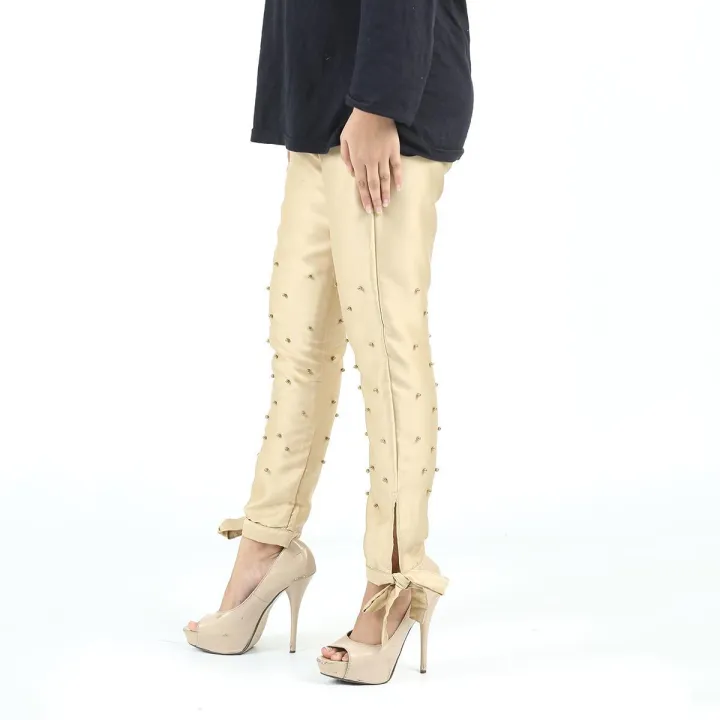 Silk%20Bow%20Trouser%20With%20Pearls%20Skin%20-%20Image%203