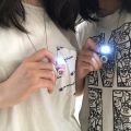 Retro Punk Flash Camera Pendant Necklace/Glow Sounding Mini Kids Toy Nnecklet. 