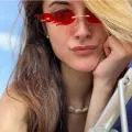 Fire Flame Sunglasses Women Men Brand Designer Trendy Rimless Sun Glasses Novelty PC Frame UV400 Shades Party Cosplay Eyewear. 