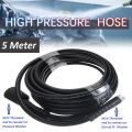 High Pressure Hose for Pressure Washers - 5 meter Threaded - 1 end M22 - 1 end M14 - for some Hyundai, Anlu, etc models - ask us for compatibility. 
