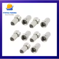 0Pcs RG6 Coaxial Cable Connector Plug High