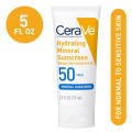 CeraVe Hydrating Mineral Face Sunscreen Lotion – SPF 50. 