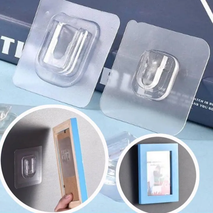 Wall%20Hooks%20Magic%20Transparent%20Sticker%20Self%20Adhesive%20Double%20Side%20Pack%20of%2005%20Pair%20(Male/Female)%20-%20Image%205