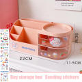 Compact Stationery Holder Innovative Stationery Storage Large Capacity Storage Box Cute Pen Holder Creative Stationery Organizer. 