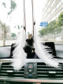 Faceless male car pendant car interior decoration ornament Miyazaki Chiyo Chihiro cute car rearview mirror pendant. 
