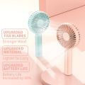 Mini Rechargeable Hand Fans-Fan Electric Portable Mini Desk Fan for Kids - Rechargeable USB Battery Fan- Handheld Fan with Adjustable Speed- Mini Fan with Stand. 