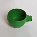 【Flash sale】 Bird Feeding Bowl Food Water Plastic Round Cup Holder Parrot Pigeon Cage Feeder. 