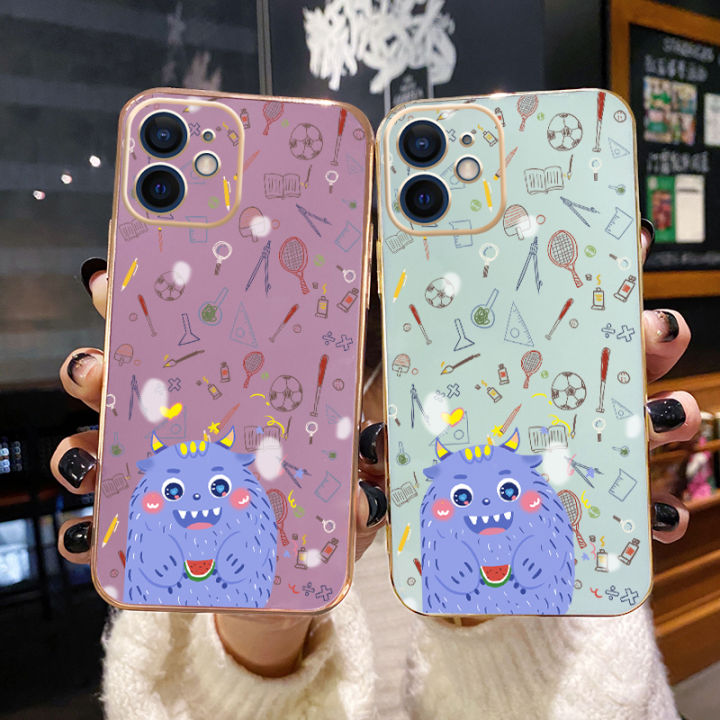 chenyyka%20For%20Samsung%20A30s%20Case%20Plating%20Side%20Edge%20Square%20New%20Design%20Cartoon%20Monster%20Phone%20Cases%20Pattern%20Silicone%20Casing%20Full%20Back%20Cover%20Camera%20Protect%20Shockproof%20Softcase%20-%20Image%209