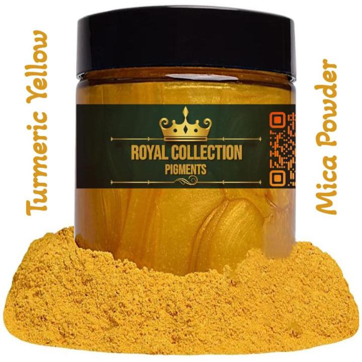 Mica Powder Pigment “Turmeric Yellow” Multipurpose DIY Arts and Crafts Additive | Woodworking, Epoxy, Resin, Paint, Soap, Nail Polish, Lip Balm