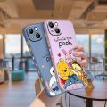 【NEW】Disney Cute Winnie The Pooh Phone Case For Apple iPhone 14 13 12 Mini 11 Pro XS MAX XR X 8 7 6S SE Plus Liquid Left Rope Fundas. 