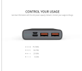 Rise 10 Power Bank (PB57), Portable Charging, Fast Charge, Micro USB and Type-C. 