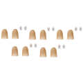 5 Pairs of LED Lights Flashing Finger Convenient Props Multifunctional Portable Light Electronic Replacement Accessories Green Light. 