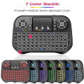 SpeedX I10 Mini Wireless+Bluetooth Keyboard for Smart TV, Phones Devices Backlit Light 2.4ghz Keyboard With Touchpad. 