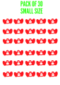 Chicken, Hen, Poultry eye glasses, peepers, blinders(Small-Pack of 30). 