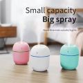 Ultrasonic Mini Air Humidifier 220ML Aroma Essential Oil Diffuser for Home Car USB Fogger Mist Maker with LED Night Lamp Humidifiers, mini humidifier sprayers. 