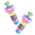 2Pcs Bike Hydraulic Disc Brake Exhaust Bolt Clip Filling Oil Screw Rainbow. 