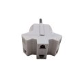 Multi Plug Socket, 3 in 1, Round Two Pin Plug. 