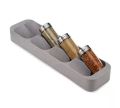 Kitchen Drawer Compact 8 Grids Spice Jar Organizer. 