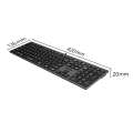 A4tech Fstyler FX50 Scissor Switch Wired Keyboard - Ultra Slim Keycaps - Thin Profile - Aluminum Body - Anti Slip Pads - Multimedia Hot Keys - FN Key - For PC/Laptop/Mac. 