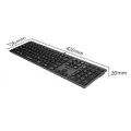 A4tech Fstyler FX50 Scissor Switch Wired Keyboard - Ultra Slim Keycaps - Thin Profile - Aluminum Body - Anti Slip Pads - Multimedia Hot Keys - FN Key - For PC/Laptop/Mac. 