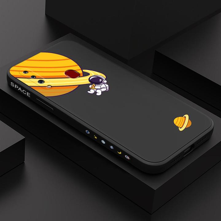 ZeroQiQi for Samsung Galaxy A20S Back Cover Orbiting Saturn Phone Case Soft Full Lens Protection Case Ultra Thin Soft Liquid Silicone Phone Cover
