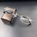 Foldable Photochromic Myopia Glasses Smart Auto Color Change Nearsighted Glasses Diopter From -100 To -400 Unisex. 